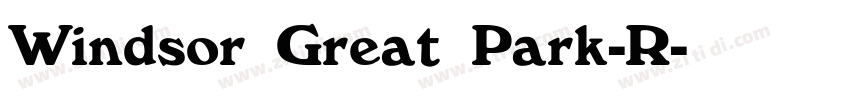 Windsor Great Park-R字体转换